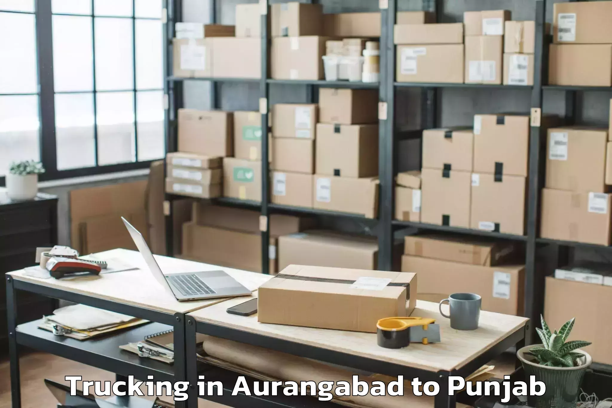 Book Aurangabad to Mukerian Trucking Online